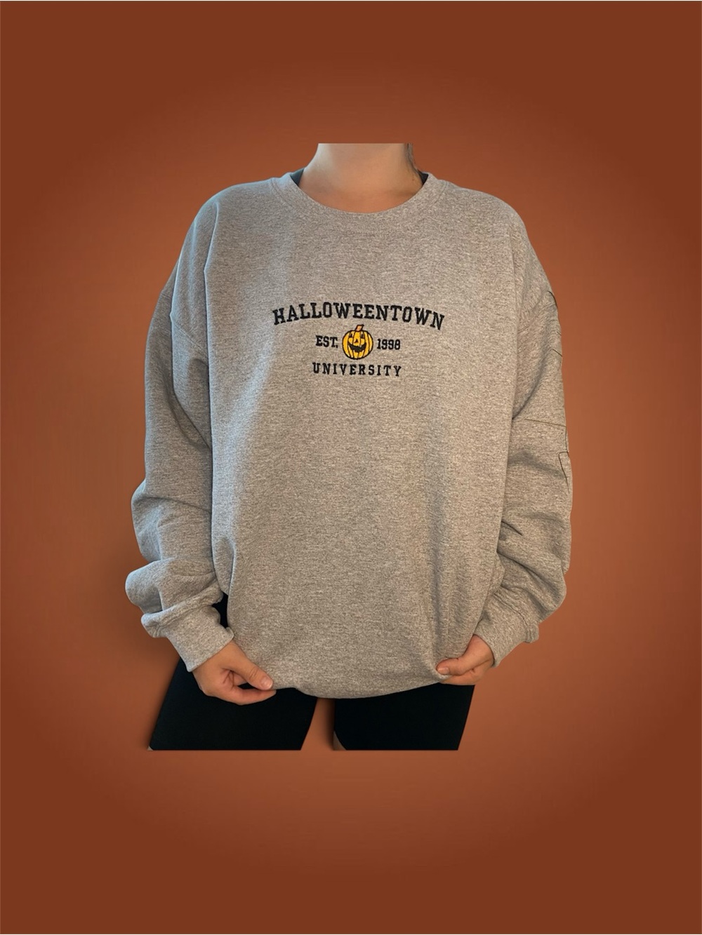 Halloweentown University Gray Crewneck Sweatshirt
